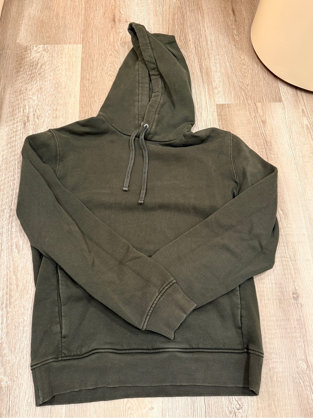 Everlane Men's Olive Green Pullover Hoodie